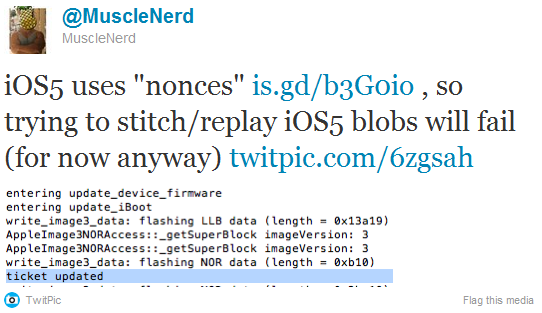 Save iOS 5 SHSH Blobs KILLED